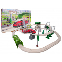 Set trenuleț Oraș cu Funcție de Lumină și Sunet 89el.