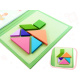 Puzzle magnetice 3D pentru copii Aga - Blocuri Tangram
