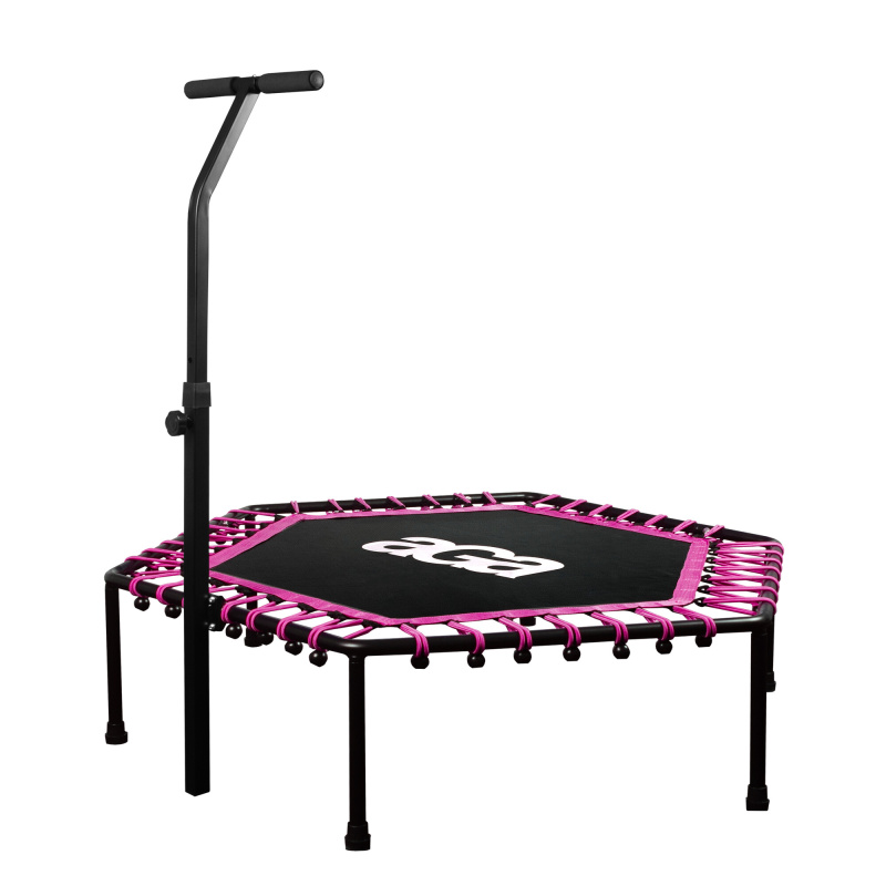 Aga FITNESS Trambulină 130 cm Roz + mâner