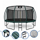 Aga SPORT EXCLUSIVE Trambulină 500 cm Verde închis + plasă de protecție + scară
