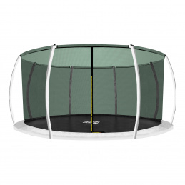 Aga Plasă de protecție interioară 366 cm pentru 8 stâlpi Verde închis (cerc)