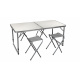Aga Set pliabil de camping Alb