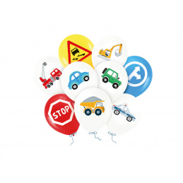 Aga4Kids Baloane din latex Mașină 30 cm 9 buc.