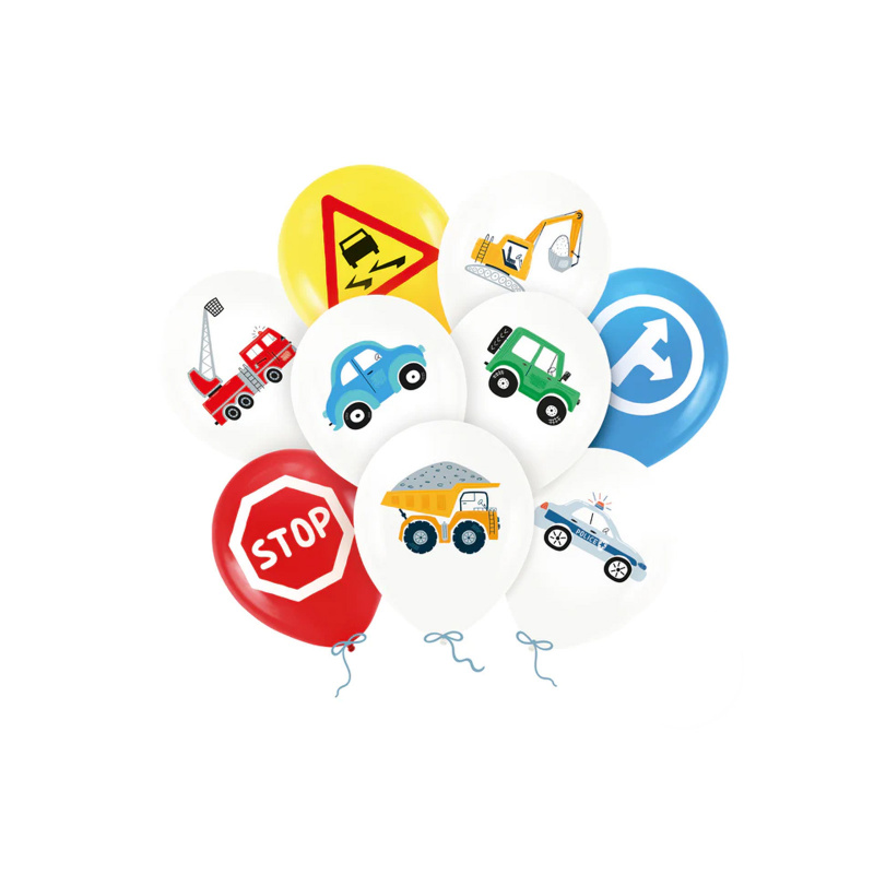 Aga4Kids Baloane din latex Mașină 30 cm 9 buc.