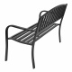 Bancă de grădină din metal Aga MR2006 127x60x87 cm