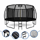 Aga SPORT EXCLUSIVE Trambulină 500 cm Neagră + plasă de protecție + scară