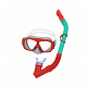 Bestway Set de scufundare mască și snorkel Roșu/Verde