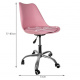 Scaun de birou roz Malatec 16428
