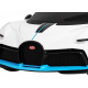 Bugatti Divo Mașinuță electrică pentru copii albă + telecomandă + EVA + pornire lentă + LED MP3