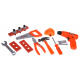 Set de bricolaj cu centură de unelte pentru copii 3+ Șurubelniță interactivă + accesorii