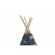 Aga4Kids Cort Teepee pentru Copii Stele Albastru Închis