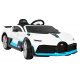 Bugatti Divo Mașinuță electrică pentru copii albă + telecomandă + EVA + pornire lentă + LED MP3