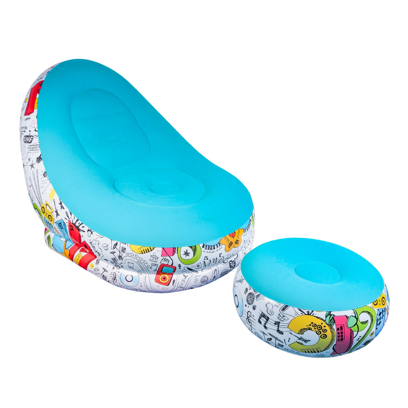 Aga Fotoliu gonflabil cu suport pentru picioare DS2506