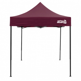 Aga Stand de vânzare fără pereți laterali 2x2 m Roșu închis