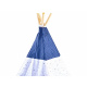 Cort tip teepee pentru copii ZA3557 Tm. albastru/Alb