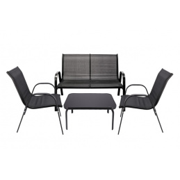 Mobilier de grădină FIESTA - masă, canapea, 2 fotolii