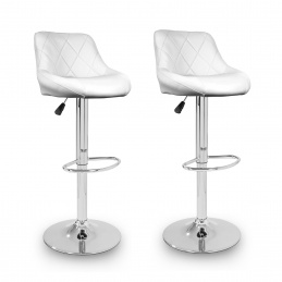 Aga 2x Scaun de bar Alb