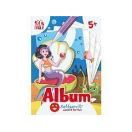Album de colorat cu nisip Sirene 5l+ SABBIARELLI universal