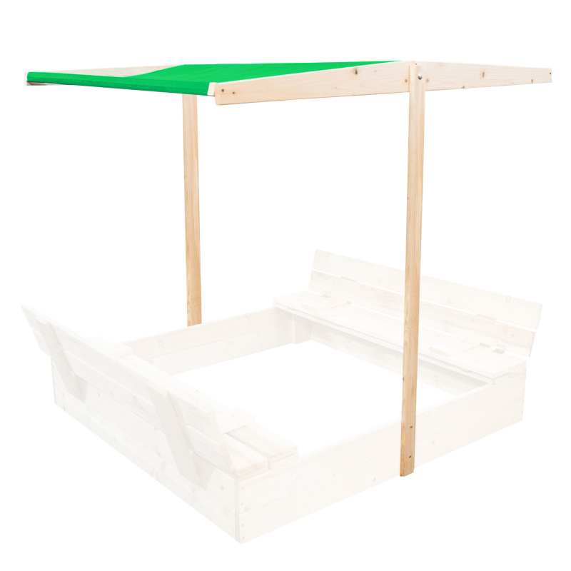 Aga Acoperiș pentru nisipar pentru copii 120x120 cm Verde