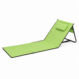 Linder Exclusiv Șezlong pliabil de plajă Verde Linder Exclusiv Șezlong pliabil de plajă Verde