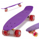 Aga Fiskeboard skateboard roți LED mov