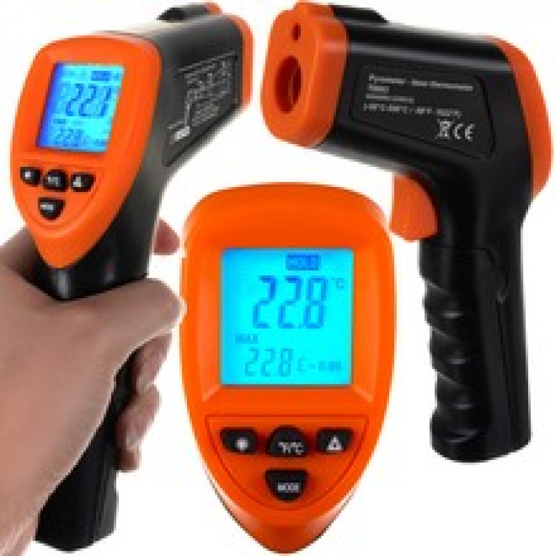 Termometru cu infraroșu fără contact ISO DT-8550