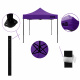 Aga Stand de vânzare fără pereți laterali 3×3 m Violet