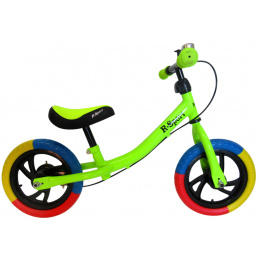 Bicicletă de echilibru R6 verde R-Sport 12'' frână, clopoțel