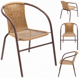 Scaun de grădină BISTRO - maro