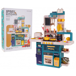 Bucătărie Anexă cu Funcție de Lumină, Sunet și Apă 80el. Albastru