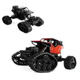 B4H2 MAȘINĂ TELECOMANDATĂ 2în1 4x4 CU ȘENILE ROȚI DE REZERVĂ