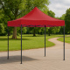 Aga Stand de vânzare 1S 3x3 m Roșu
