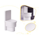 Aga Căsuță din lemn pentru păpuși cu mobilier 70 cm Gri