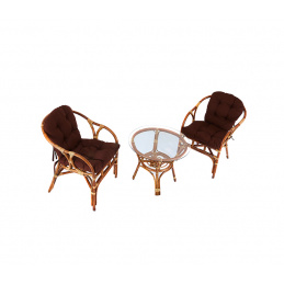 Set mobilier Aga Ratan SITA Honey Dark Brown