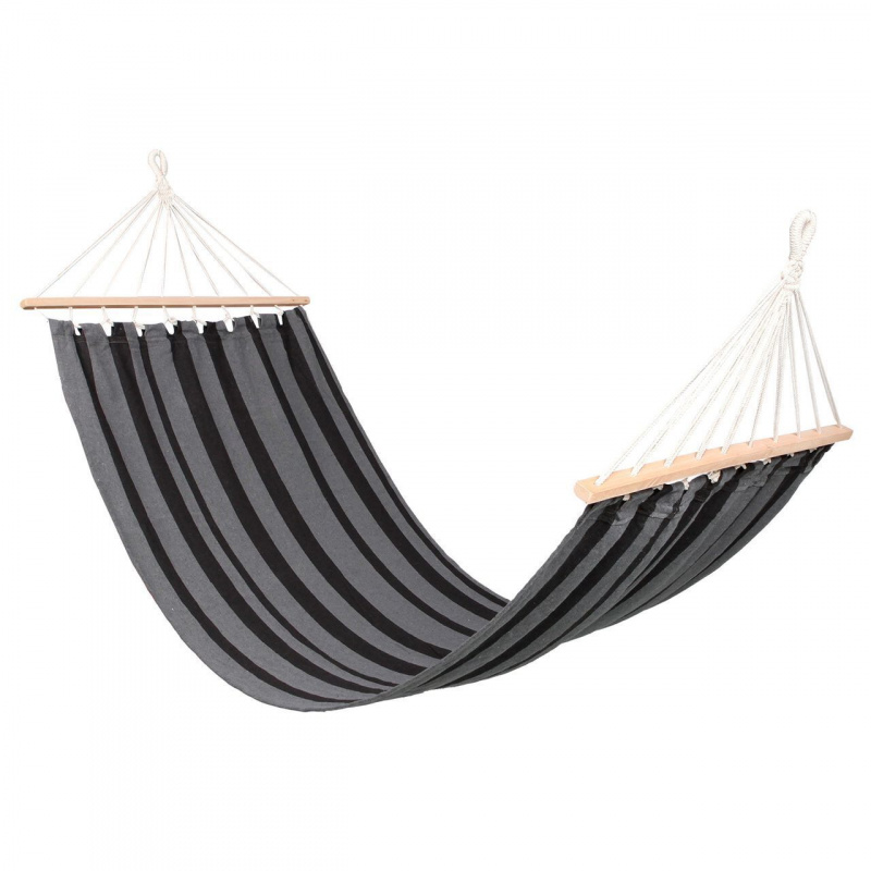 Linder Exclusiv Houpací síť 200x80 cm Černá/antracitová