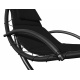 Aga Șezlong suspendat de grădină cu acoperiș Negru