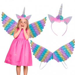 Bentita costum cu aripi de unicorn