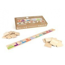 Joc educativ din lemn Domino lumea 5+ MILANIWOOD universal
