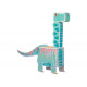 MONUMI 3D Carte de colorat Brontosaurus 3+