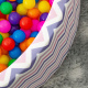 Piscină uscată Aga 90x40 cm cu bile ZigZag Colorat