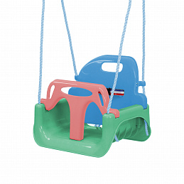 Aga4Kids Leagăn pentru copii cu barieră Verde/Albastru