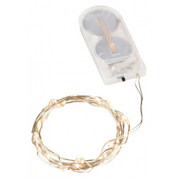 Linder Exclusiv Lanț de Crăciun pe baterii 30 LED Alb cald