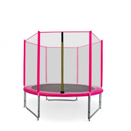 Aga SPORT PRO Trambulină 150 cm Roz + plasă de protecție