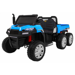 Mașinuță Farmer Truck pentru 2 copii Albastru + Tracțiune 4x4 + Telecomandă + Benă basculantă + Audio LED