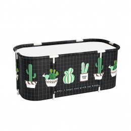 Aga Cadă pliabilă portabilă 115x60x50 cm Neagră