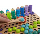 Puzzle din lemn cu peștișori, numere, cercuri ISO 17252