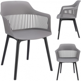 Scaun din plastic CORNIDO gri