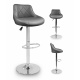 Aga 2x Scaun de bar Gri