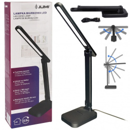 Lampă de masă LED neagră