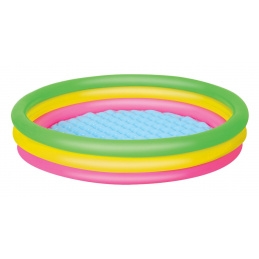 Piscină gonflabilă pentru copii Rainbow 152x30cm BESTWAY + Petic de reparare